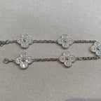 [Limara]LUCKY CLOVER 5-MOTIF BRACELET - FULL-DIAMOND
