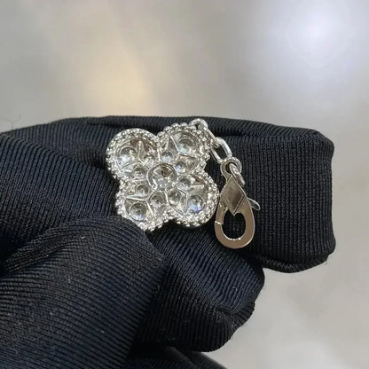 [Limara]LUCKY CLOVER 5-MOTIF BRACELET - FULL-DIAMOND