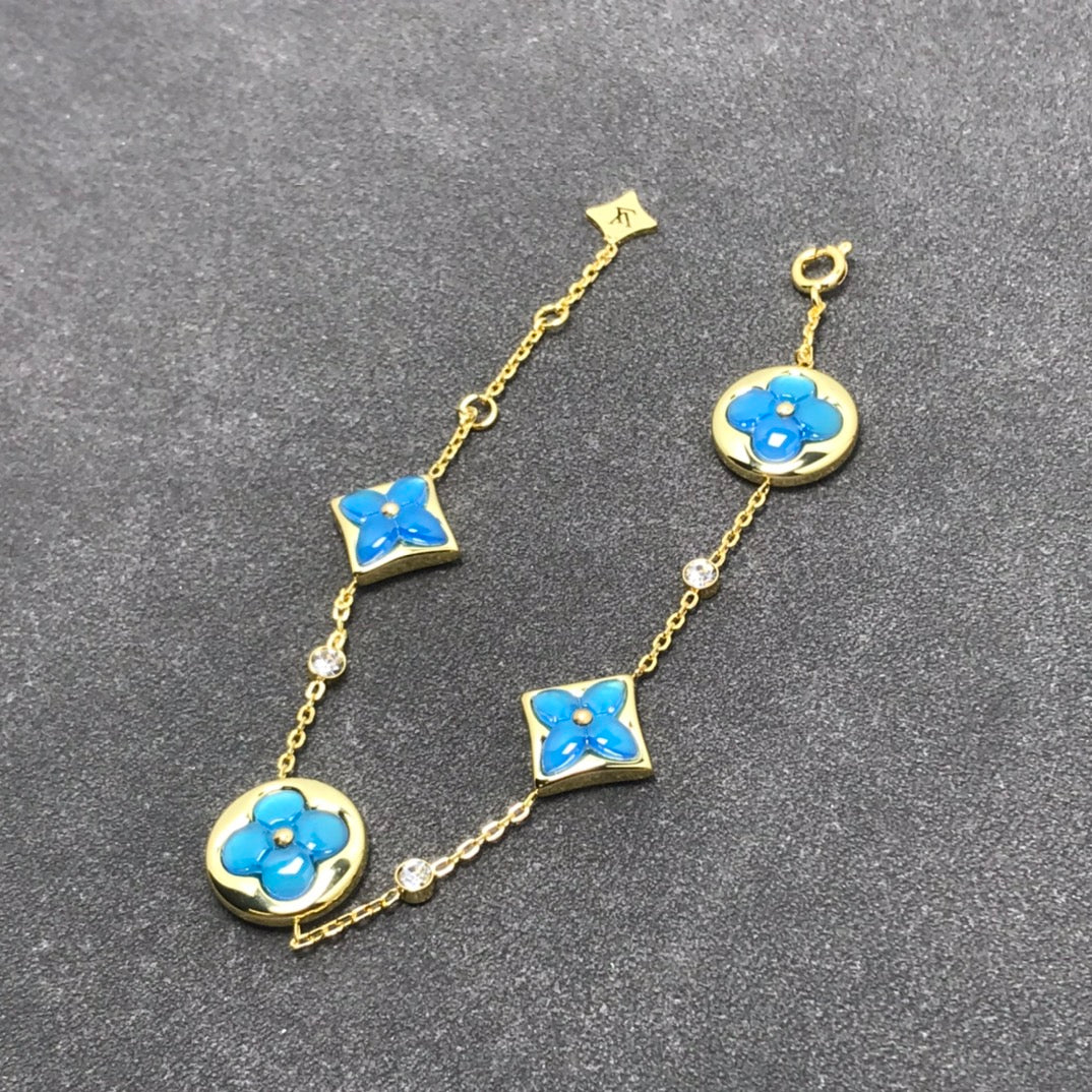 [Limara]STAR AND SUN TURQUOISE 4 MOTIFS 3 DIAMONDS