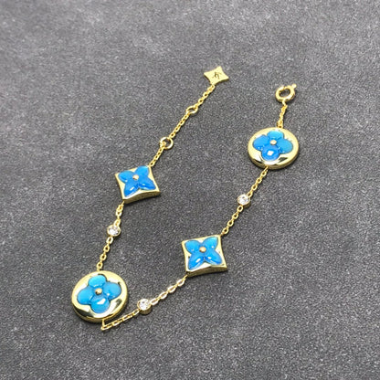[Limara]STAR AND SUN TURQUOISE 4 MOTIFS 3 DIAMONDS