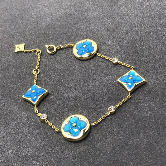 [Limara]STAR AND SUN TURQUOISE 4 MOTIFS 3 DIAMONDS