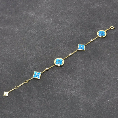[Limara]STAR AND SUN TURQUOISE 4 MOTIFS 3 DIAMONDS