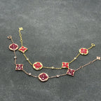 [Limara]STAR AND SUN CARNELIAN 4 MOTIFS 3 DIAMONDS