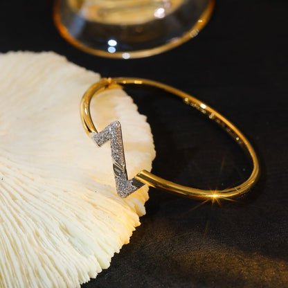 [Limara]VOLTE UPSITE DOWN GOLD DIAMOND BRACELET