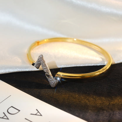 [Limara]VOLTE UPSITE DOWN GOLD DIAMOND BRACELET