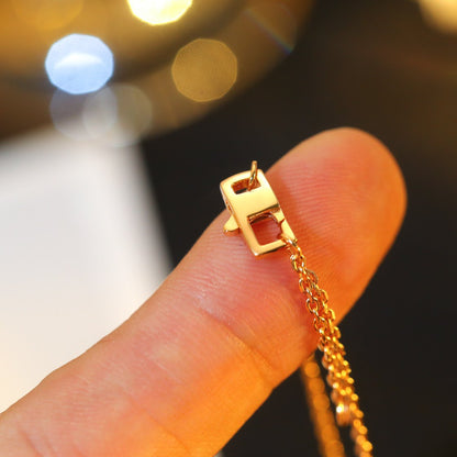 [Limara]STAR AND SUN DIAMOND ROSE GOLD NECKLACE