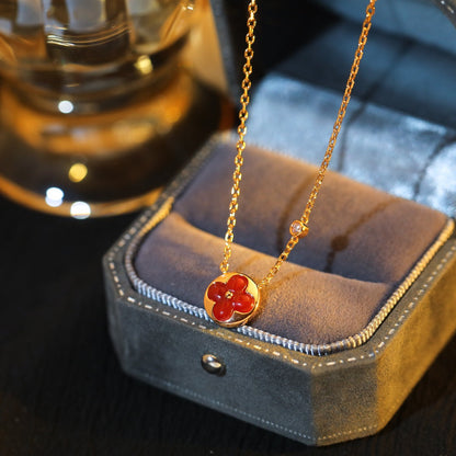[Limara]SUN PEDANT ROSE GOLD 1 DIAMOND NECKLACE