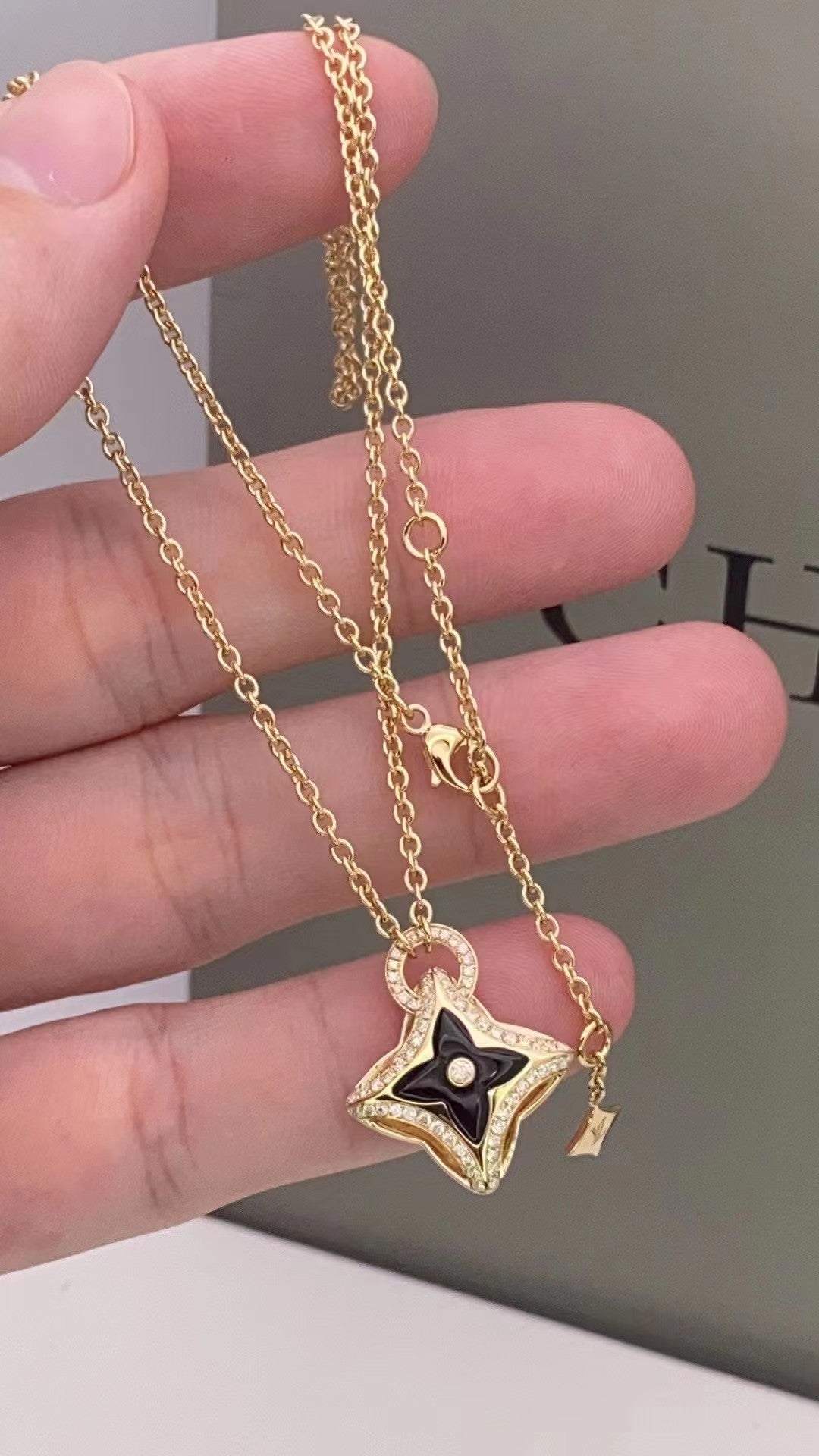 [Limara]STAR PEDANT ROSE GOLD DIAMOND NECKLACE