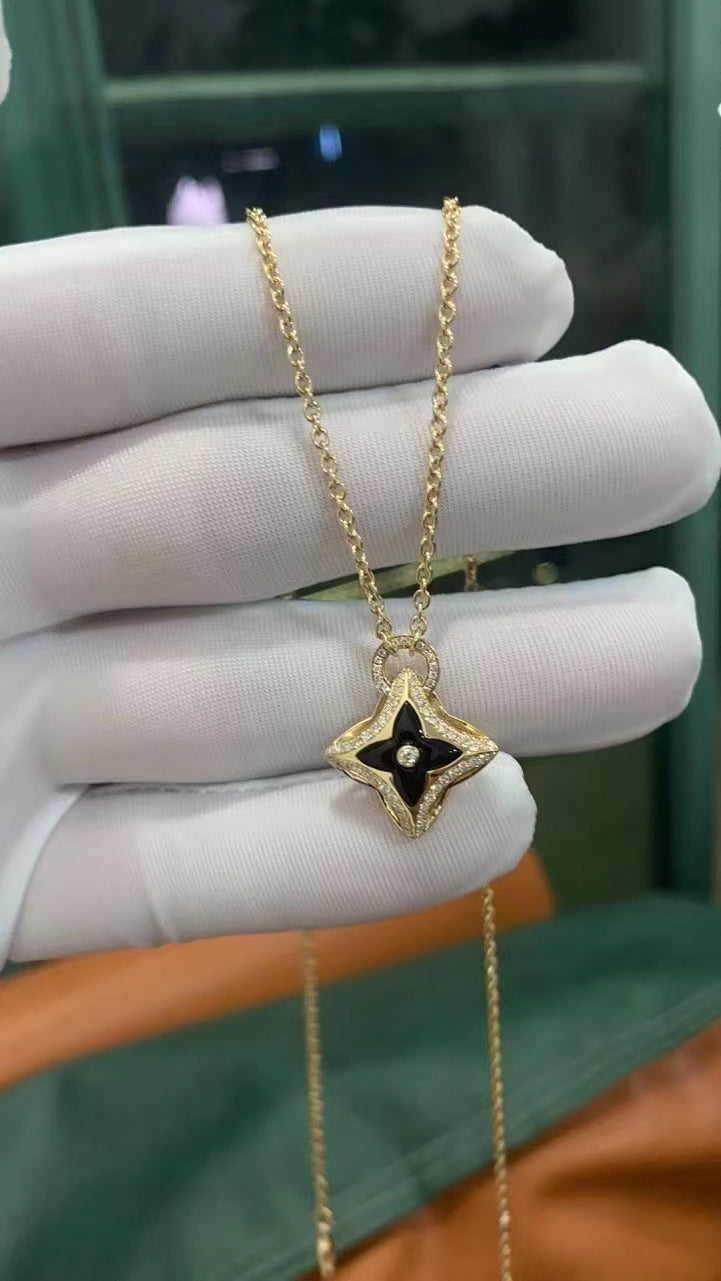 [Limara]STAR PEDANT ROSE GOLD DIAMOND NECKLACE