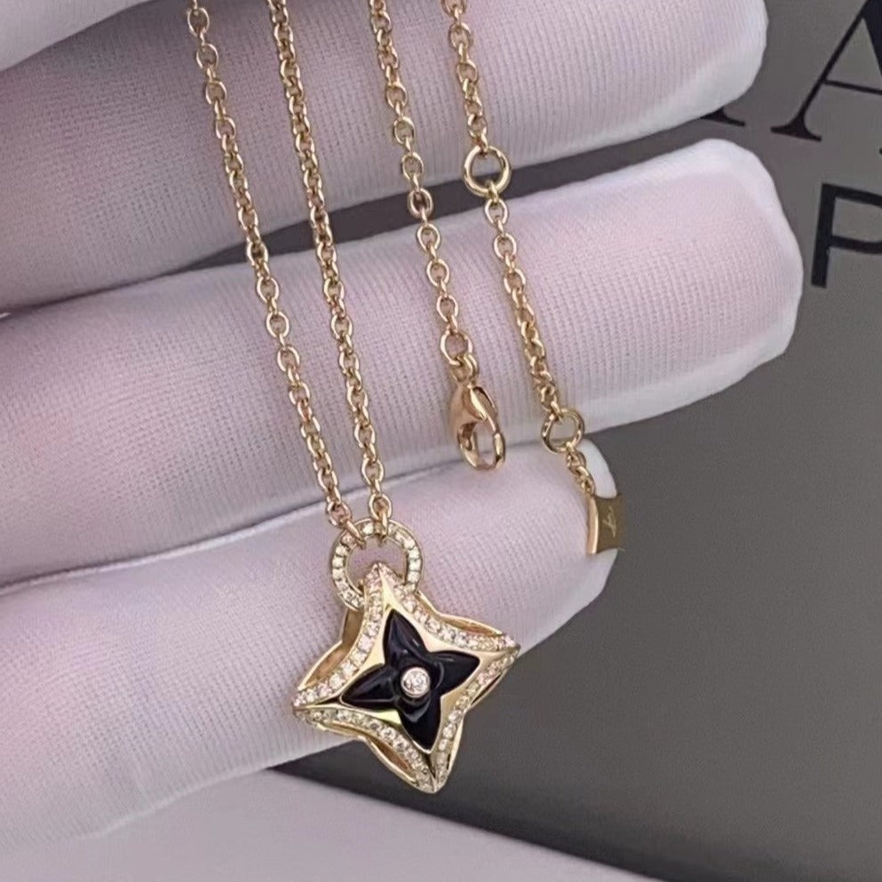[Limara]STAR PEDANT ROSE GOLD DIAMOND NECKLACE