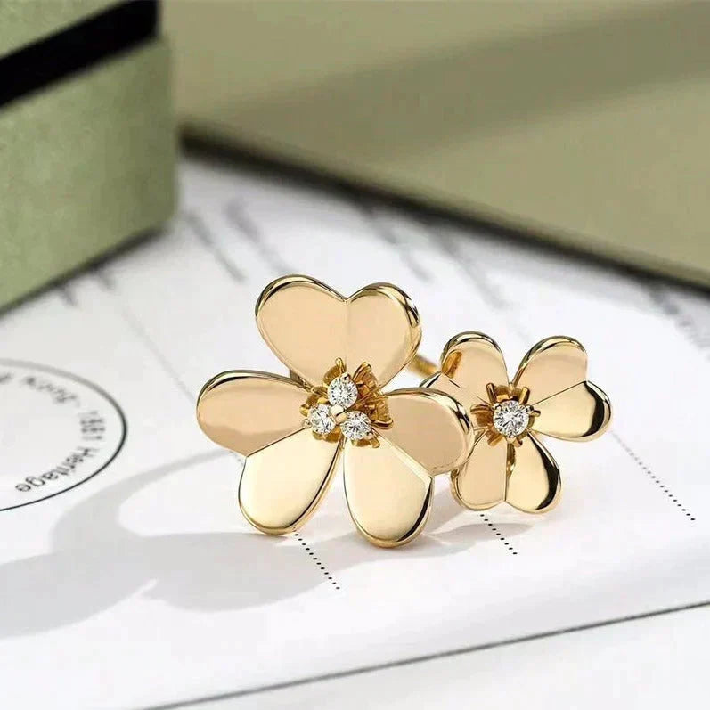 [Limara]CLOVER COMOS GOLD DIAMOND RING