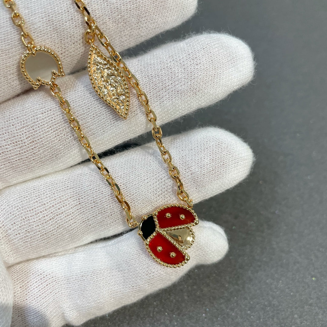 [Limara]LUCKY SPRING 15 MOTIFS GOLD NECKLACE