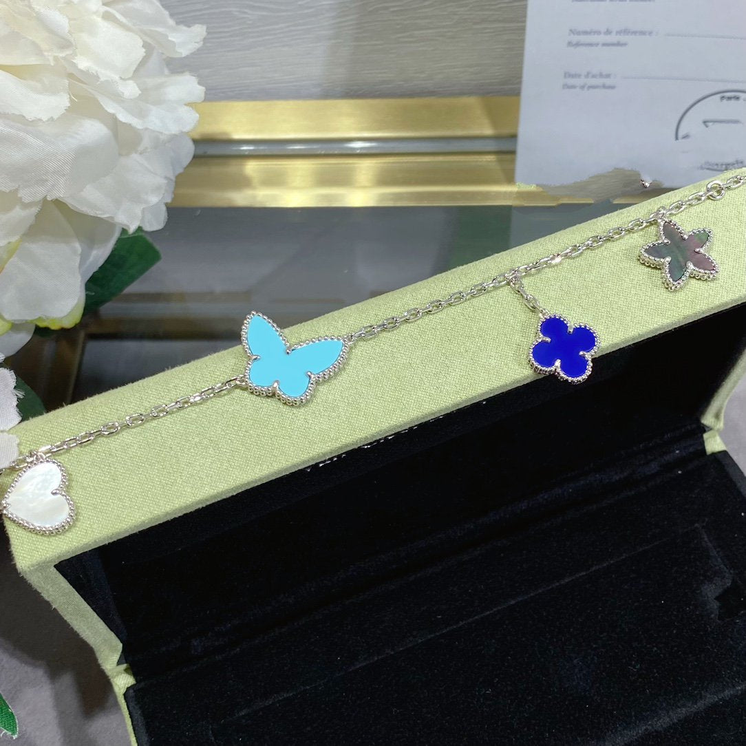 [Limara]LUCKY SPRING SILVER BRACELET 4 MOTIF