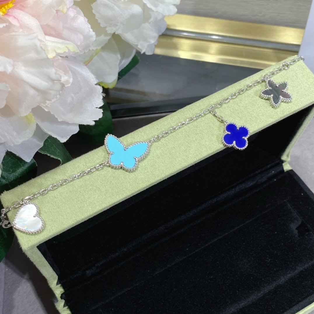 [Limara]LUCKY SPRING SILVER BRACELET 4 MOTIF