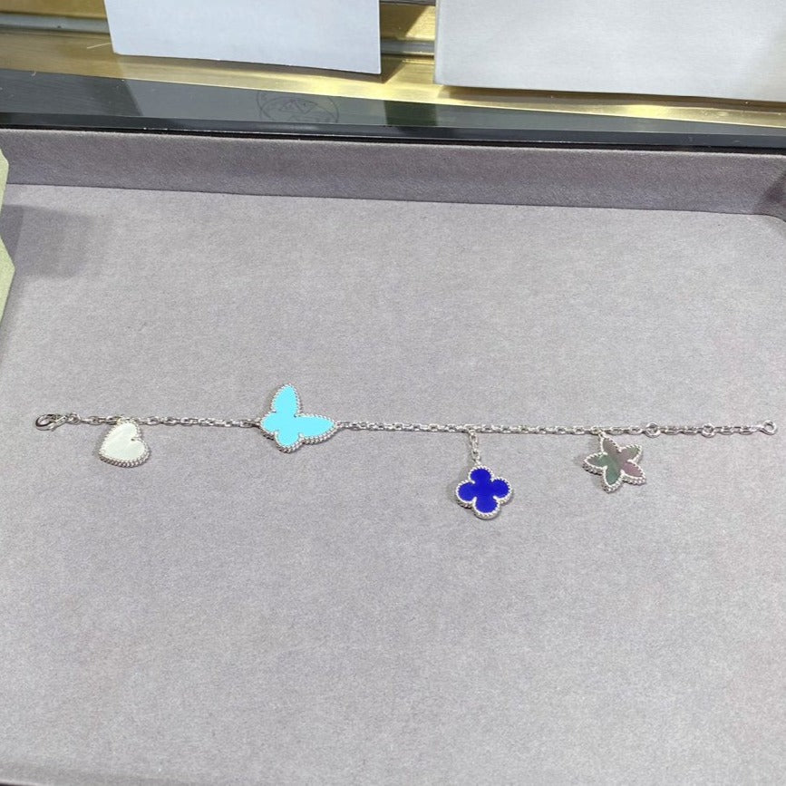 [Limara]LUCKY SPRING SILVER BRACELET 4 MOTIF