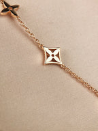 [Limara]STAR AND SUN 7 MOTIFS GOLD BRACELET