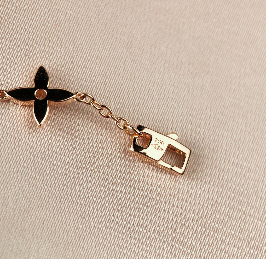 [Limara]STAR AND SUN 7 MOTIFS GOLD BRACELET