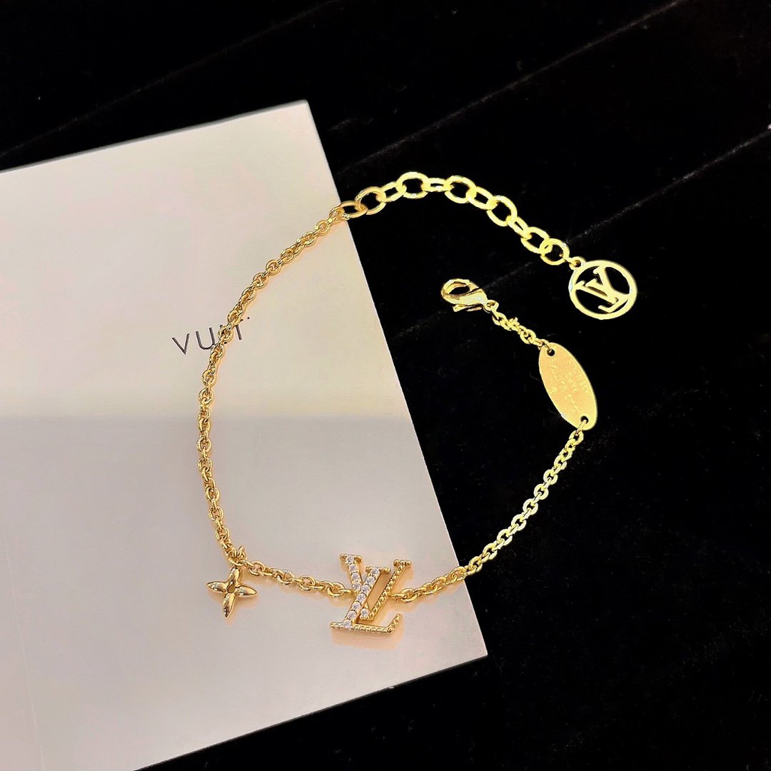 [Limara]LOGO STAR MOTIF GOLD BRACELET