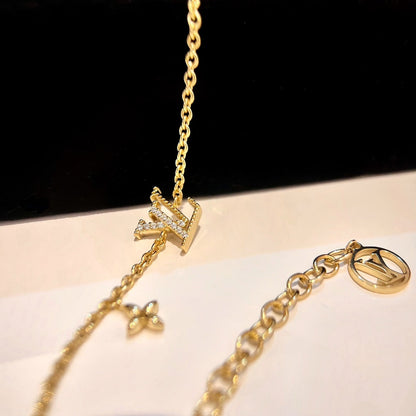[Limara]LOGO STAR MOTIF GOLD BRACELET