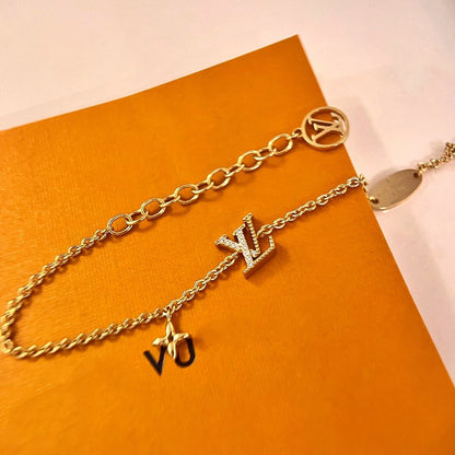 [Limara]LOGO STAR MOTIF GOLD BRACELET