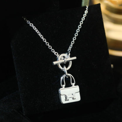 [Limara]POP H PEDANT SILVER NECKLACE
