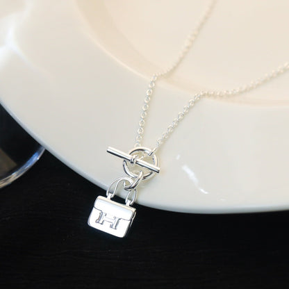 [Limara]POP H PEDANT SILVER NECKLACE