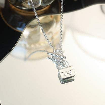 [Limara]POP H PEDANT SILVER NECKLACE