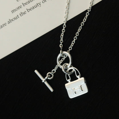 [Limara]POP H PEDANT SILVER NECKLACE
