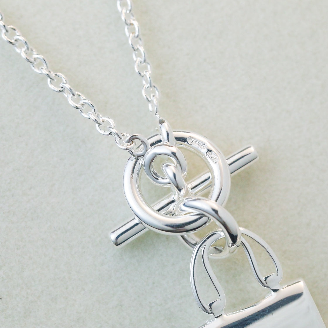 [Limara]POP H PEDANT SILVER NECKLACE
