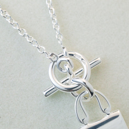 [Limara]POP H PEDANT SILVER NECKLACE