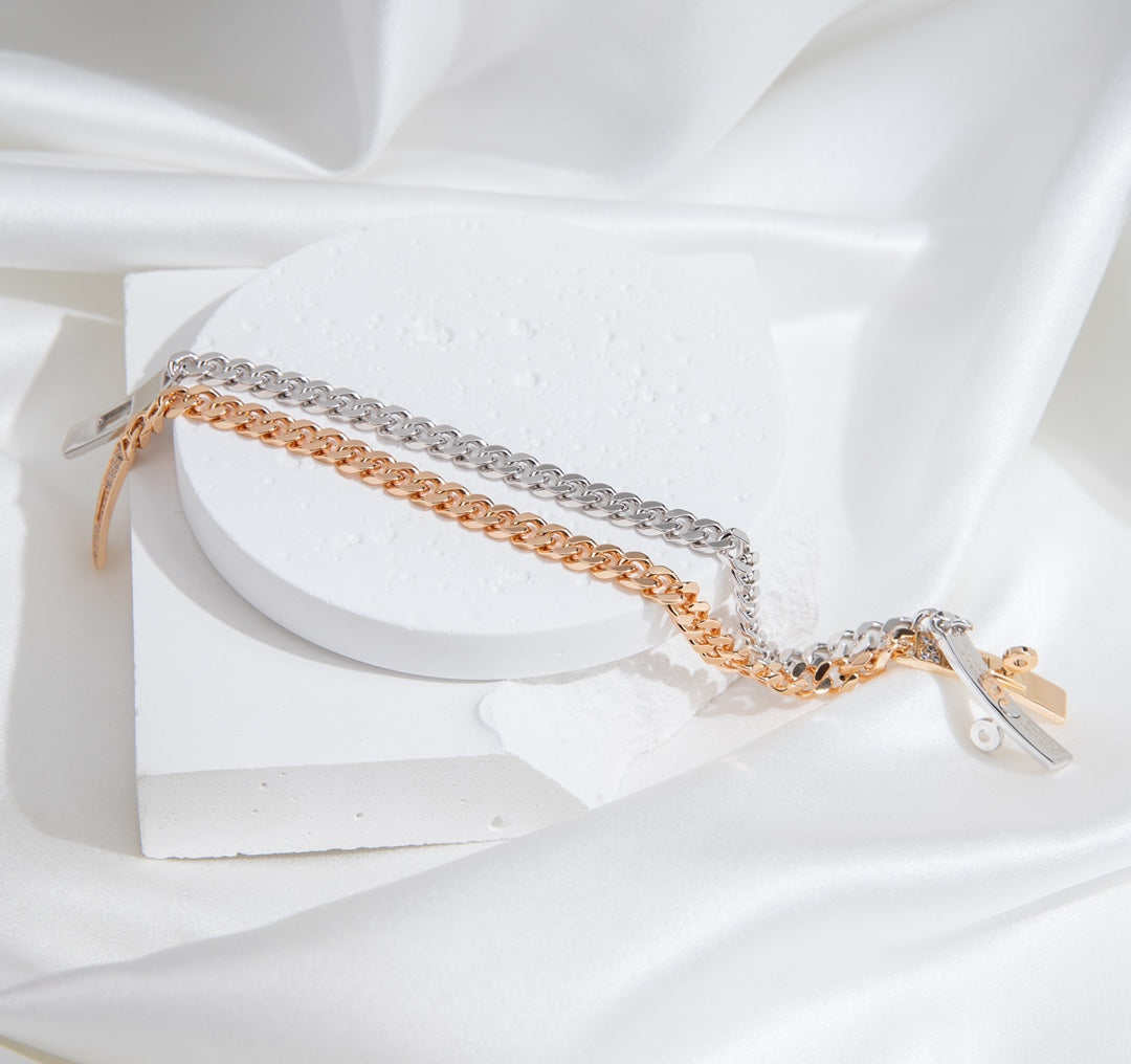[Limara]KELLY CHAIN SILVER DIAMOND BRACELET