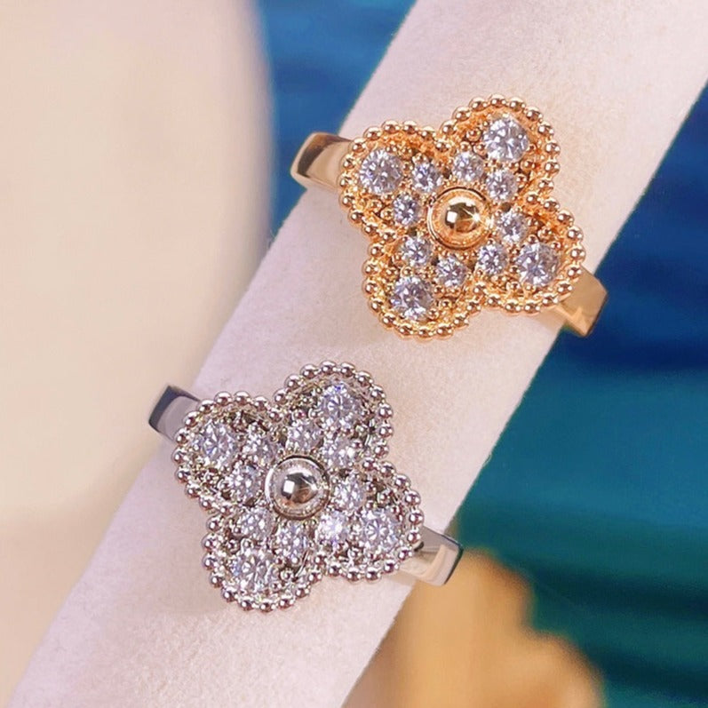 [Limara]CLOVER DIAMOND RING