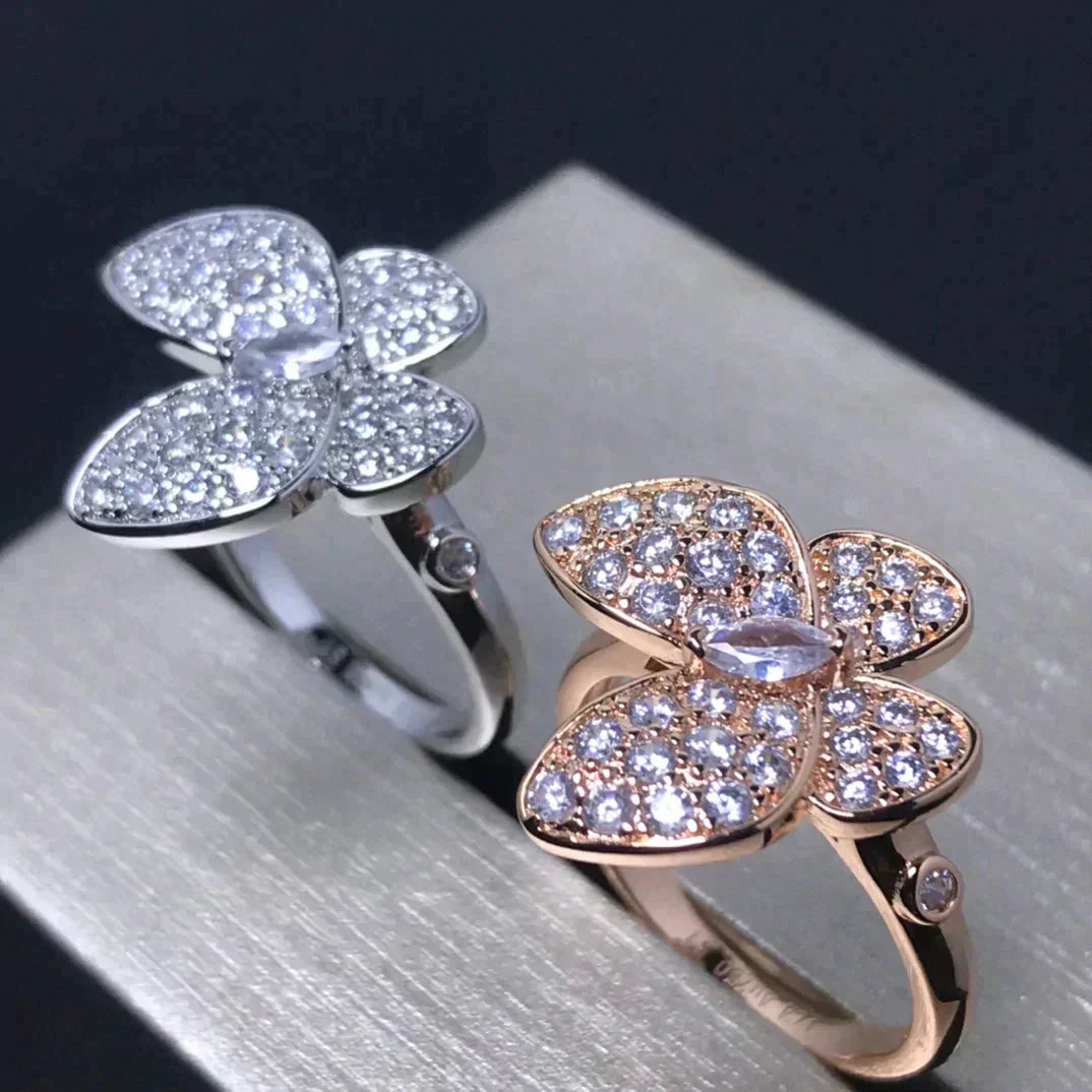 [Limara]BUTTERFLY PINK GOLD DIAMOND RING