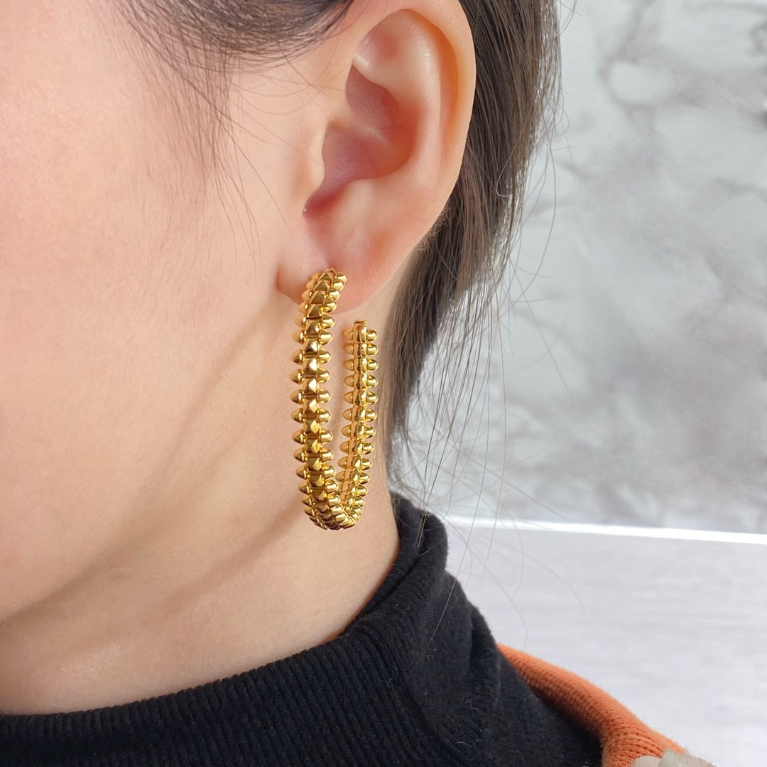 [Limara] CLASH HOOP LARGE EARRINGS