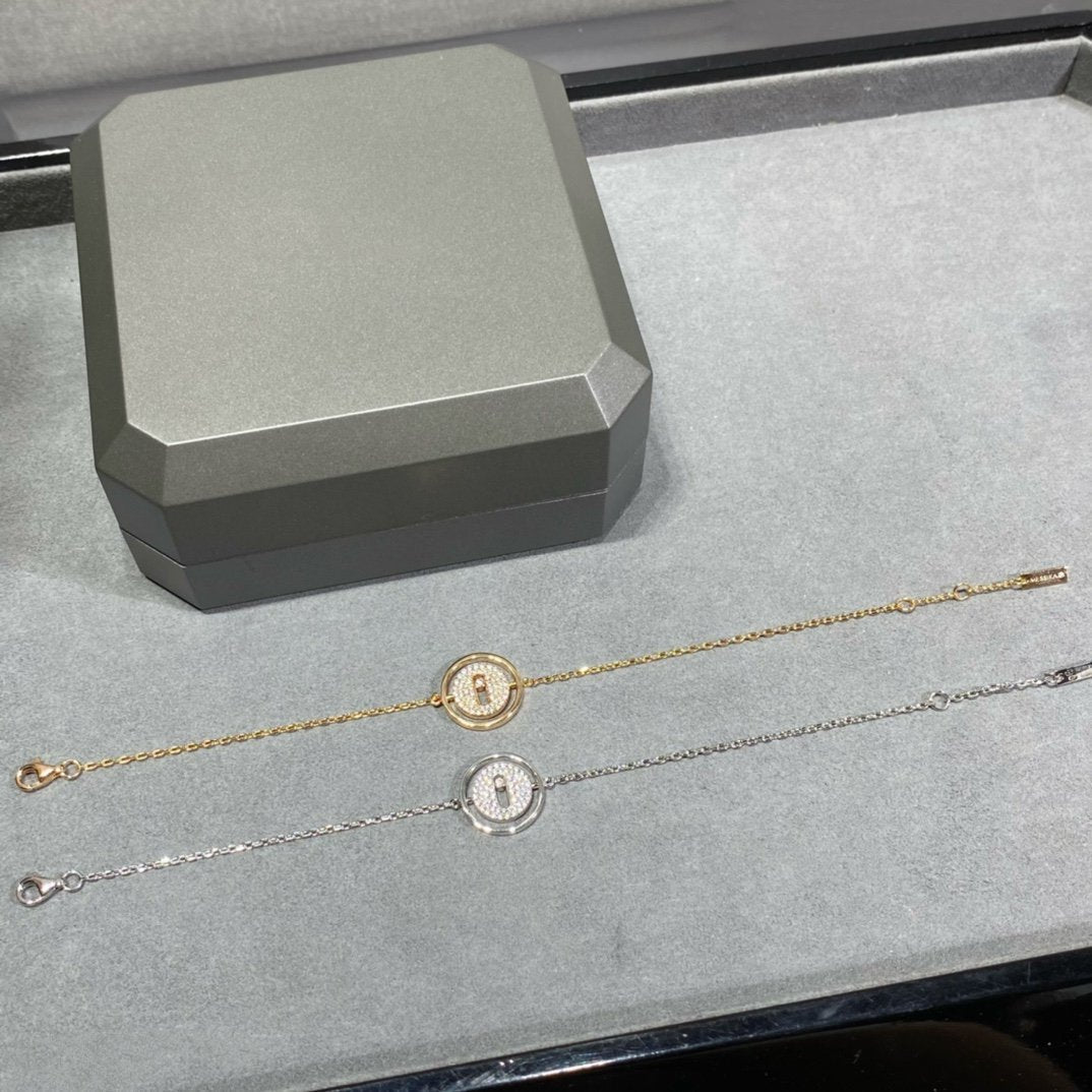 [Limara]LUCKY MOVE DIAMOND PAVED BRACELET