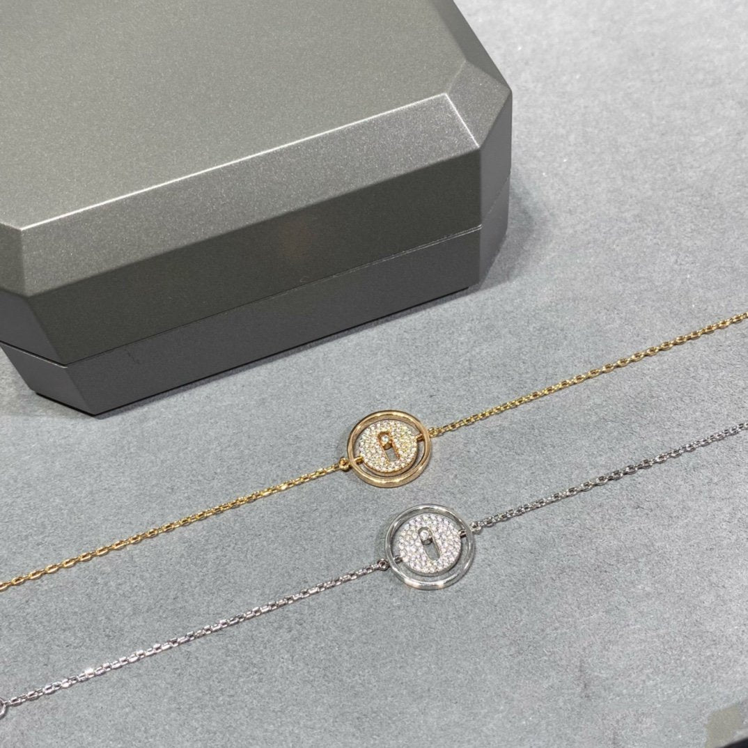 [Limara]LUCKY MOVE DIAMOND PAVED BRACELET