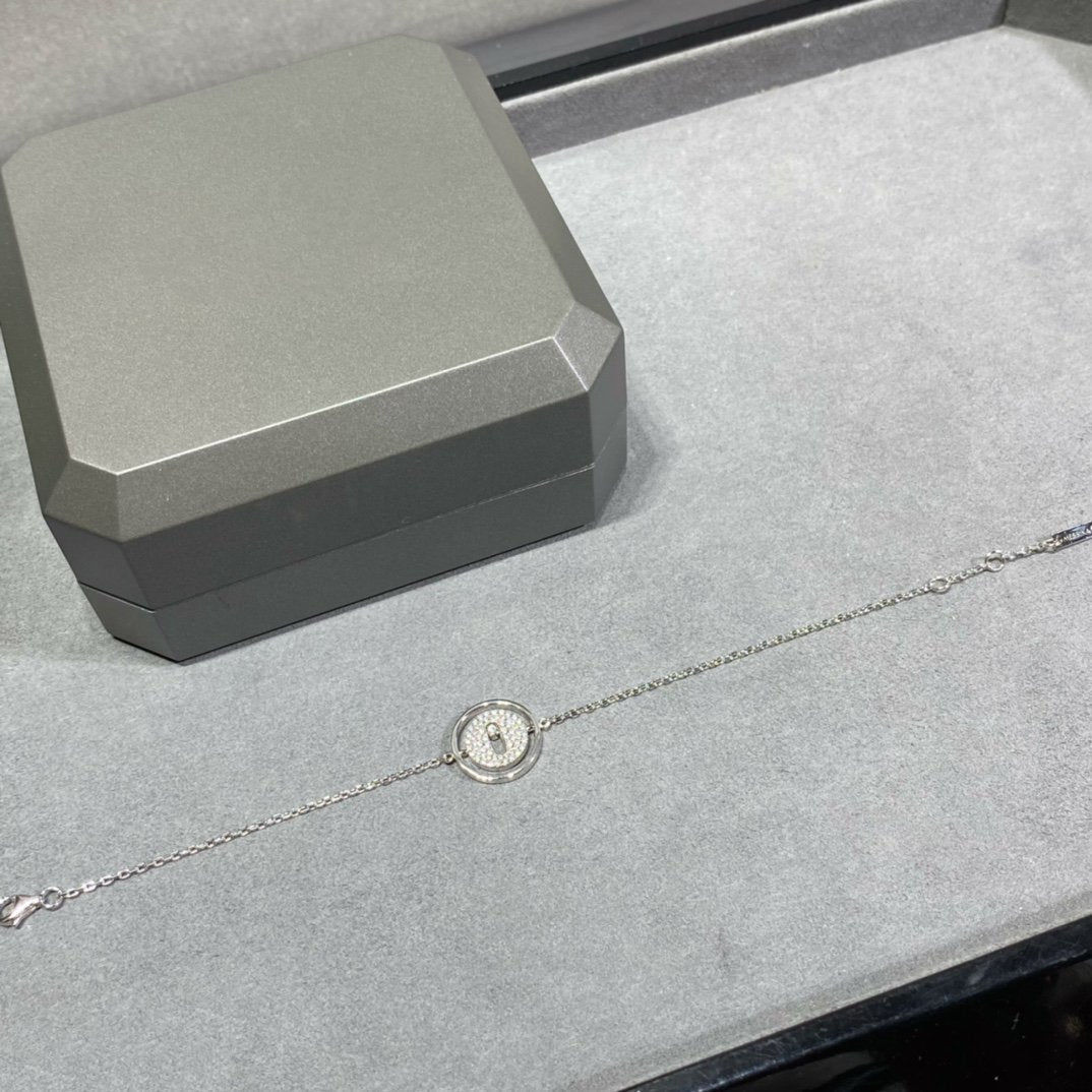 [Limara]LUCKY MOVE DIAMOND PAVED BRACELET