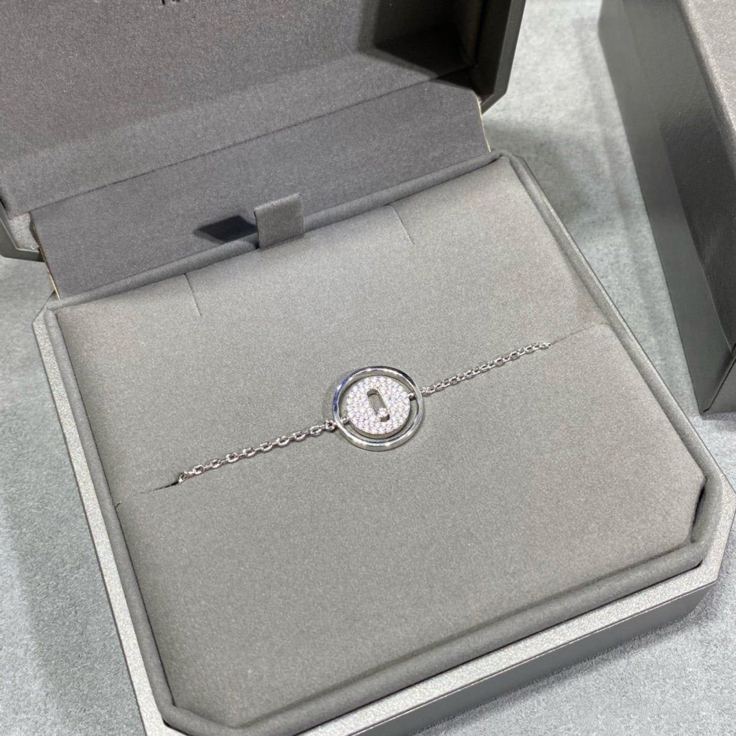 [Limara]LUCKY MOVE DIAMOND PAVED BRACELET