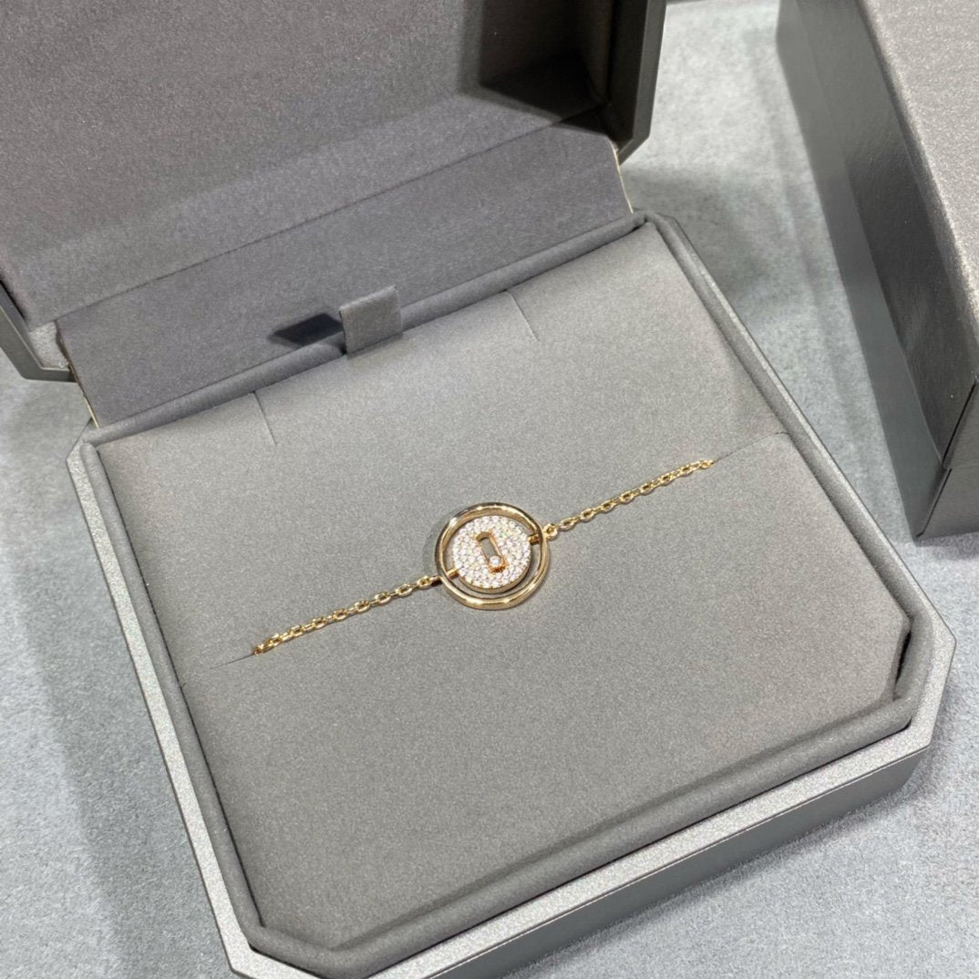 [Limara]LUCKY MOVE DIAMOND PAVED BRACELET