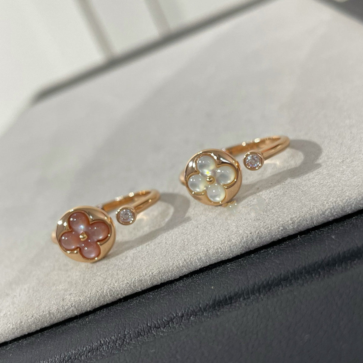 [Limara]SUN 1 DIAMOND PINK MOP RING