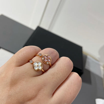 [Limara]SUN 1 DIAMOND PINK MOP RING