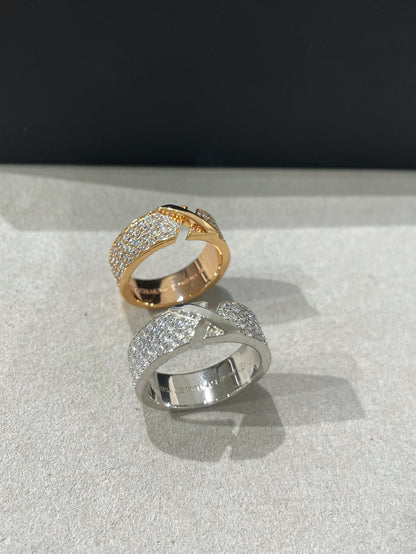 [Limara]LIENS EVIDENCE  DIAMOND PAVED RING