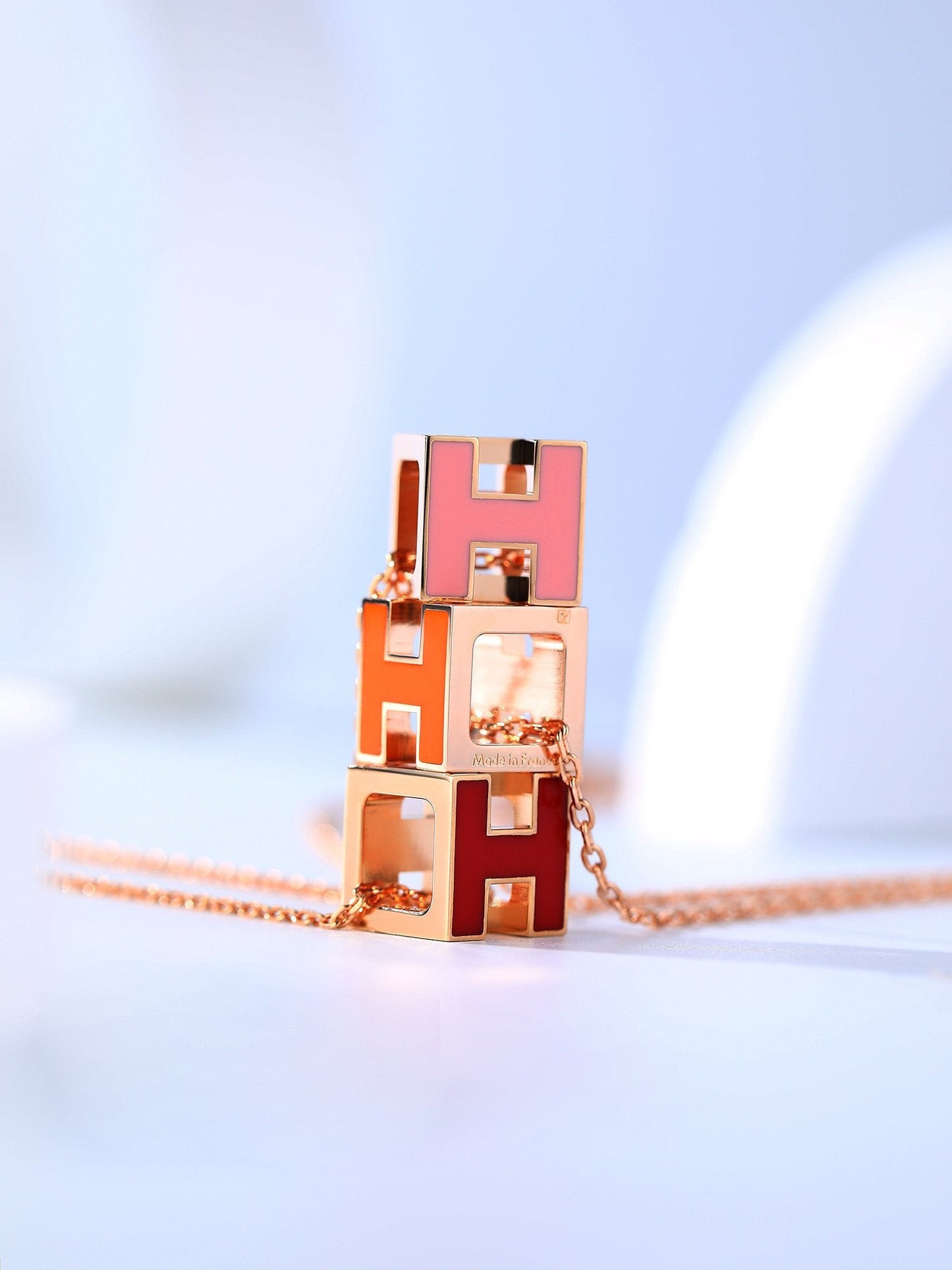 [Limara]H CAGE ROSE GOLD NECKLACE