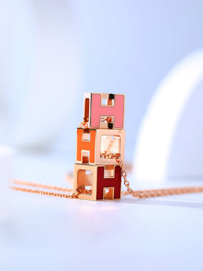 [Limara]H CAGE ROSE GOLD NECKLACE