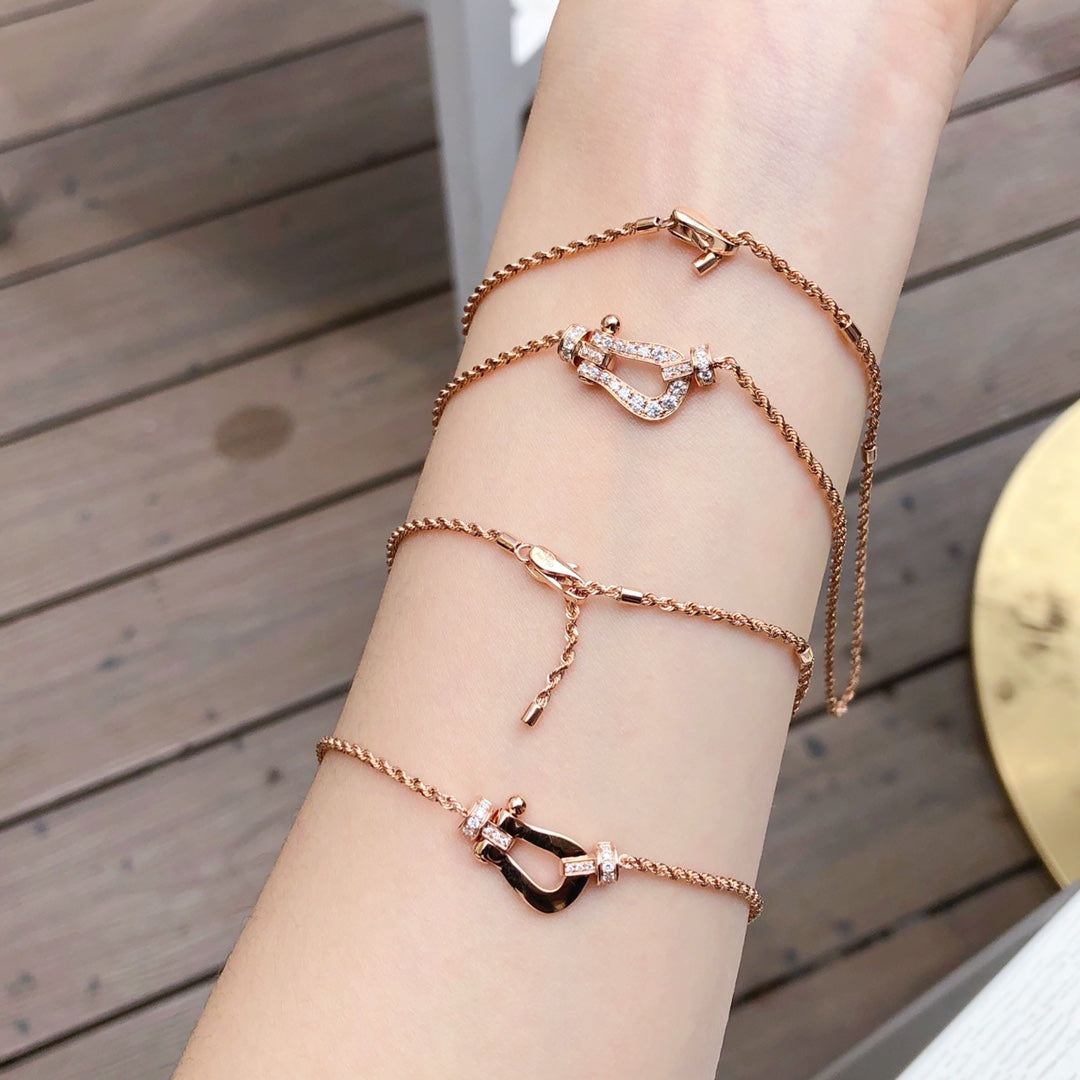 [Limara]FORCE 10 PINK GOLD DIAMOND NECKLACE