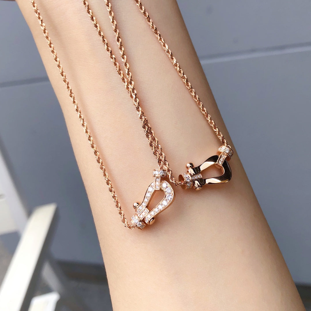 [Limara]FORCE 10 PINK GOLD DIAMOND NECKLACE