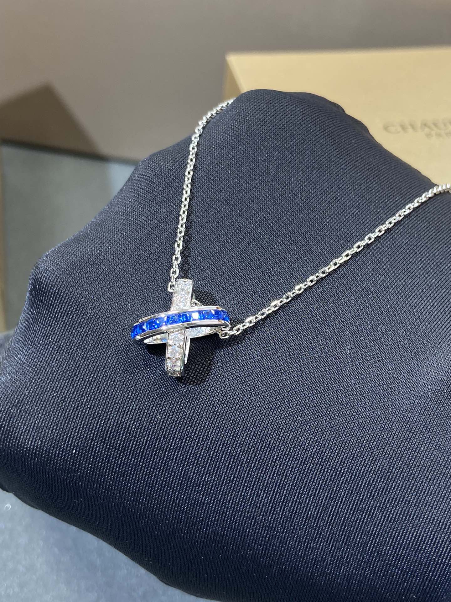 [Limara]LIENS DIAMOND SILVER NECKLACE