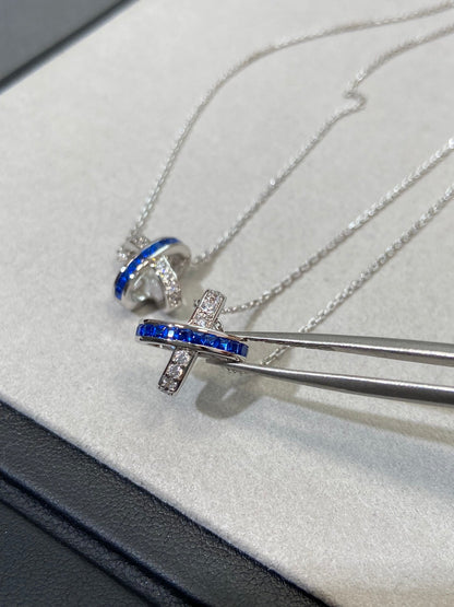[Limara]LIENS DIAMOND SILVER NECKLACE