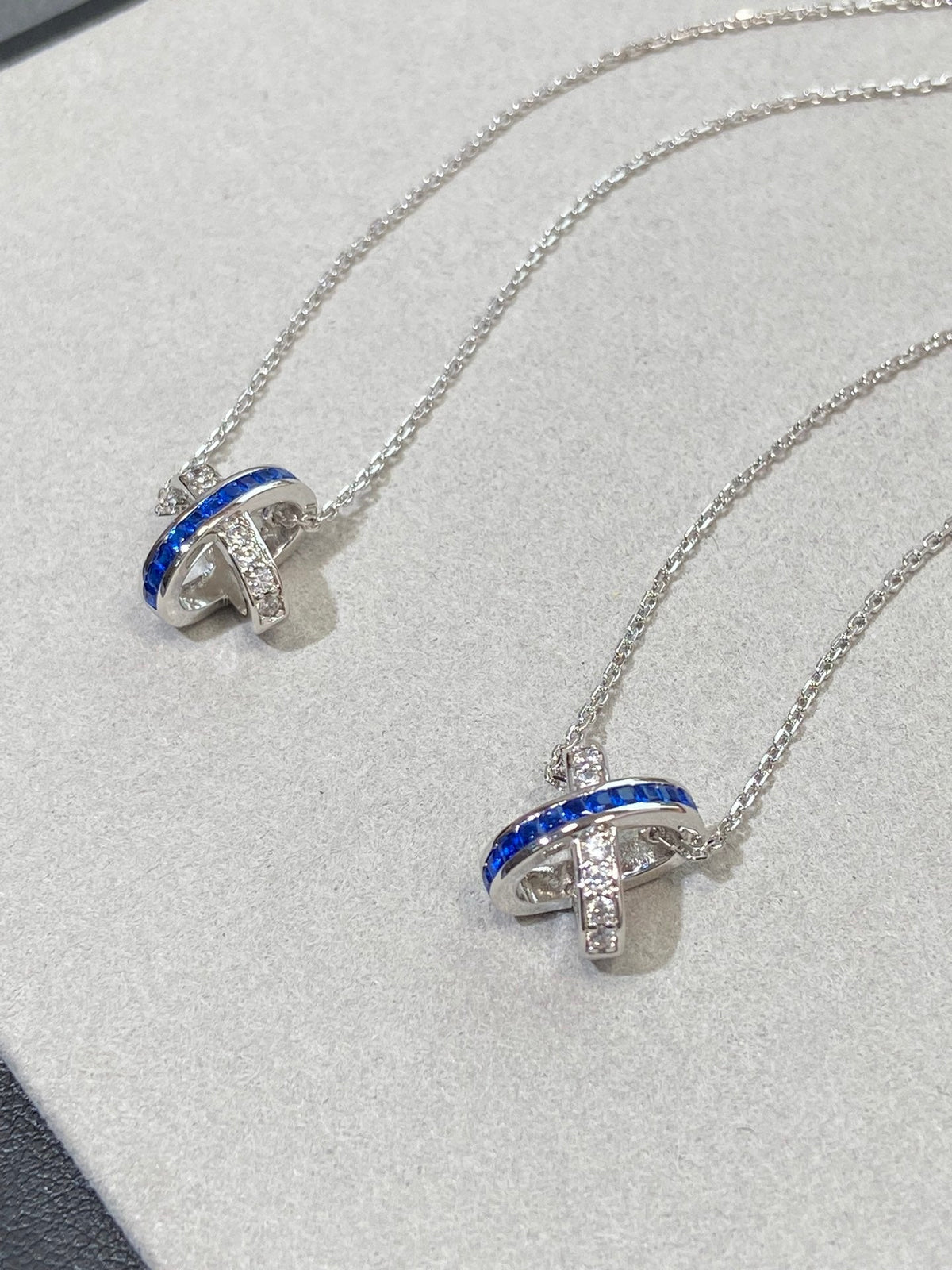 [Limara]LIENS DIAMOND SILVER NECKLACE