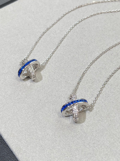 [Limara]LIENS DIAMOND SILVER NECKLACE